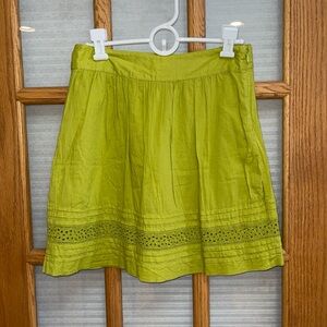 EUC LOFT 10P Green Skirt